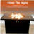 Covered Steel Outdoor Fire Pit Table