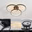 1-matte black dimmable LED Flush mount light