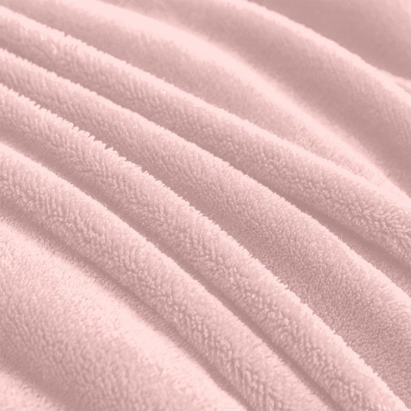 Joyan Extra Soft Sherpa Fleece Dual Sided Blanket, Pink, Double