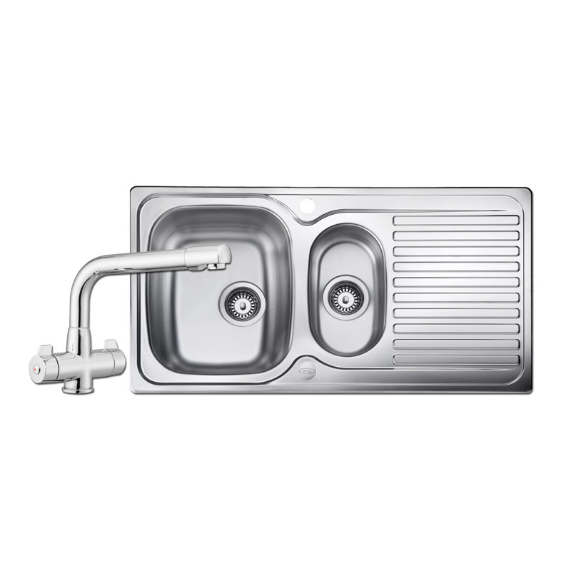 Linear 950 x 508mm 1.5 bowl pack - TDR1CM/