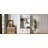 79'' Tall Modern Hall Tree with Shoe Storage, 4-in-1 Entryway Bench with 6 Cabinets, 4 Coat Hooks & Adjustable Shelf for Hallway, living room, White-129607286