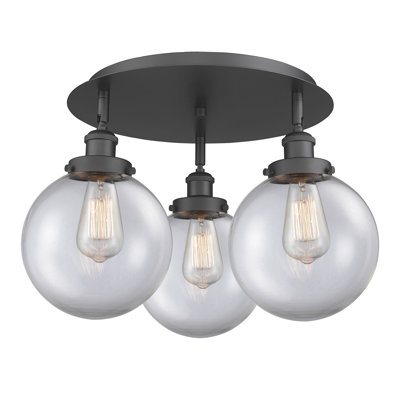 Alvi Glass Semi Flush Mount