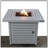 25" H X 30" W Steel Propane Fire Pit Table