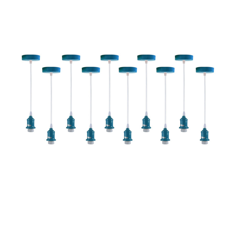 Abdulameer  10x Industrial Lampshade Addable  E27 Pendant Light Holder Set – Williston Forge Adjustable Ceiling Fittings with 95cm Cable for Home or Commercial Use