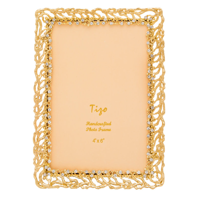 Metal Picture Frame, 5" x 7", Gold