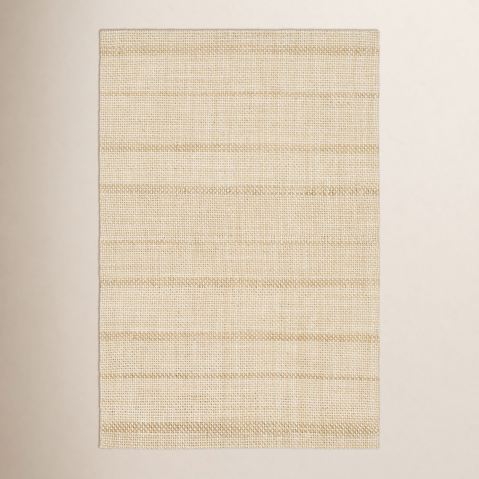 Adella Handmade White Rug, Rectangle 2' x 3'