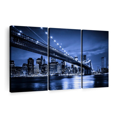 «Twinkling Brooklyn Bridge» sur toile