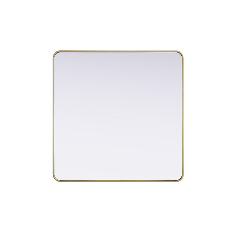 Erath Contour Metal Mirror, 42" x 42", Brass