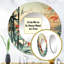 Motif tropical de mirage de bambou vert et orange - miroir tropical, miroir mural rond vert unique, impression d'art en métal-99624274
