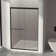72" H Double Sliding Semi-Frameless Shower Door with 1/4 inch. Clear Glass