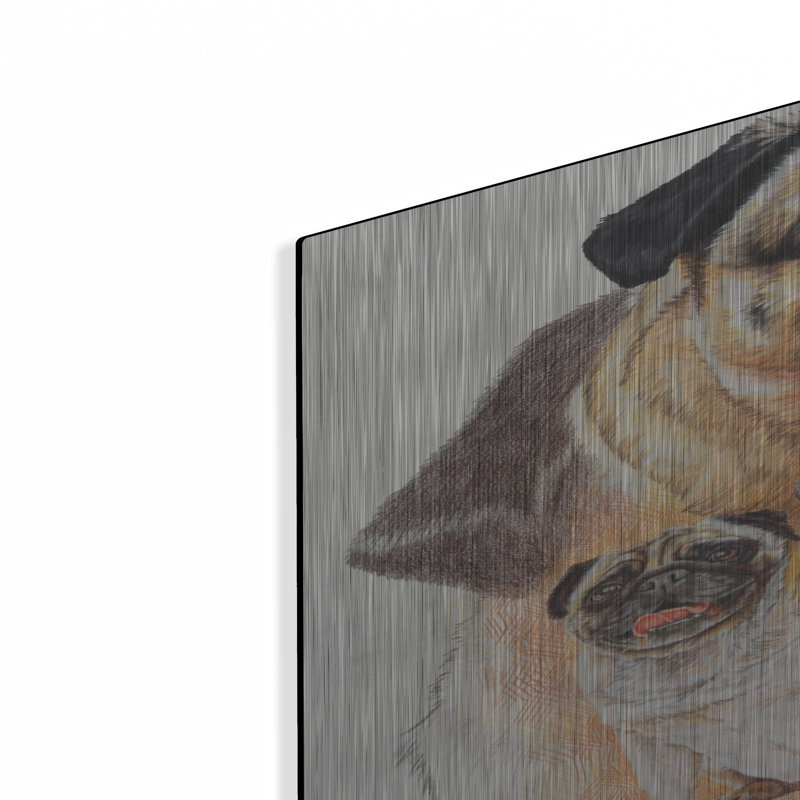 «Pug And Ghost» par Barbara Keith, H 36 po x l 24 po