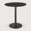Blend dining table - varnished oak top - brown - Dark Bronze base - round 70/70/76-1308569481-1281196177