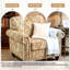 Fauteuil rembourré en mélange de coton-736640153