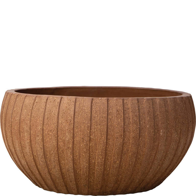 Bol Cirque de 101,6 cm (40 po) - Argile naturelle, 19.5" H x 40" W x 40" D