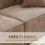 Makassar 89.37' Sofa with Square Armrests-816851475