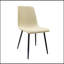 Ensemble de table de salle à manger Mid-Century moderne en bois aggloméré et chaises rembourrées en lin, idéales pour les espaces compacts et les salles à manger élégantes-1107136244-1107136246
