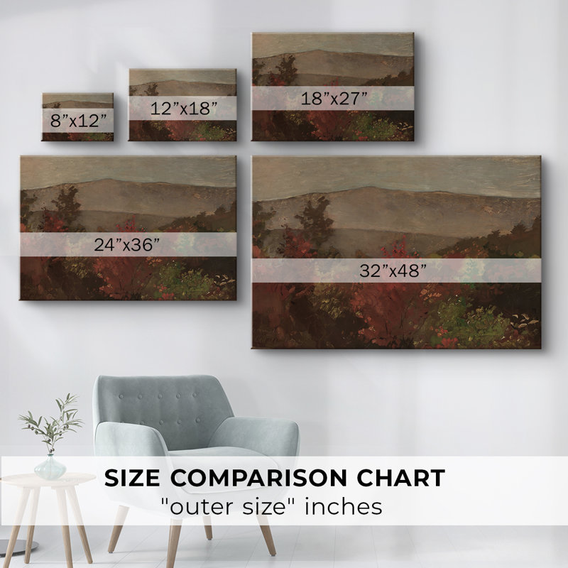 Paysages rétro-CCLxxvii -Galerie enveloppée Cavas, 32 x 48