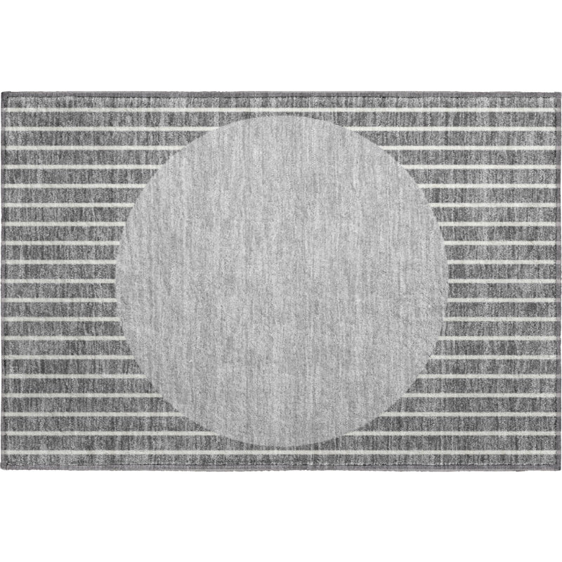 Premium Machine Washable Naglee AMF994 Stripes Rug, Rectangle 1'8" x 2'6"