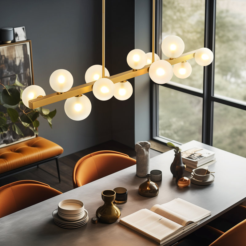 Kimana 12 - Light Kitchen Island Pendant, Gold