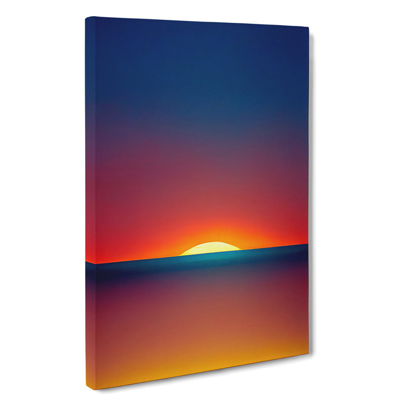 XV1022-4264X Stupendous Abstract Sunset - Print, No Matte, 50cm H x 35cm W, Wrapped Canvas