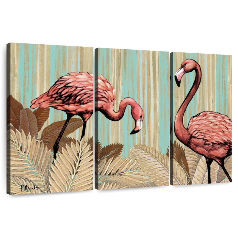 Brampt Retro Flamingo, 32" H x 50" W