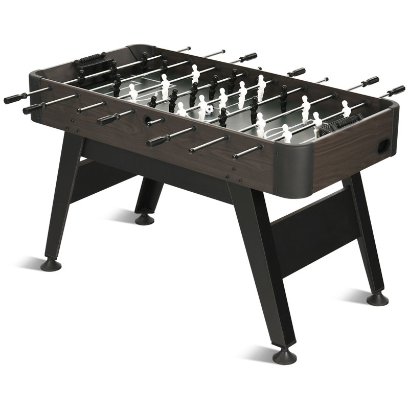 Table de babyfoot L 54 po avec tiges télescopiques RayChee, Grain de bois foncé