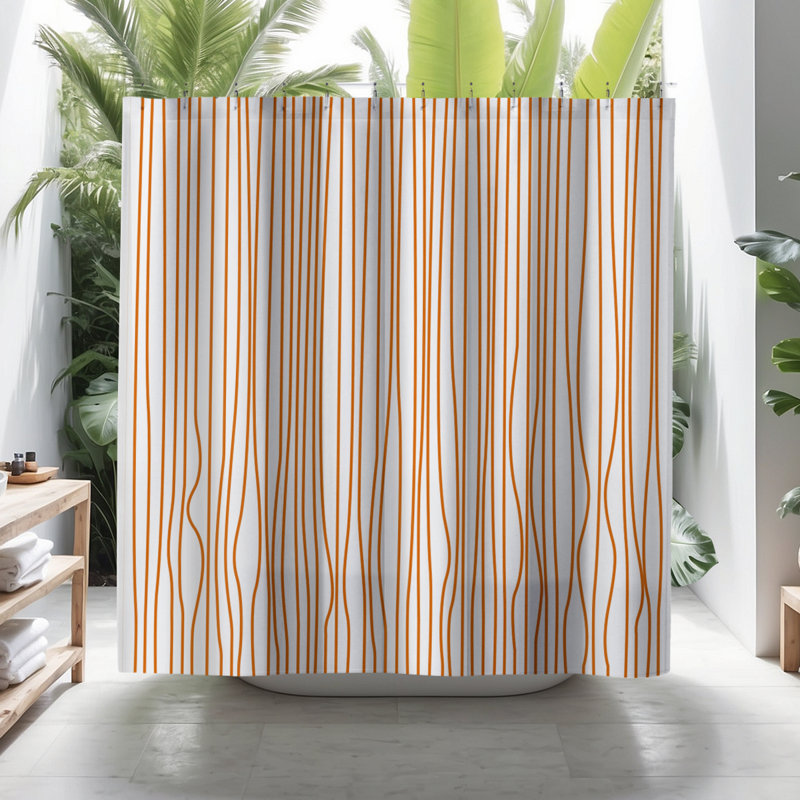 Coco Shower Curtain, Orange