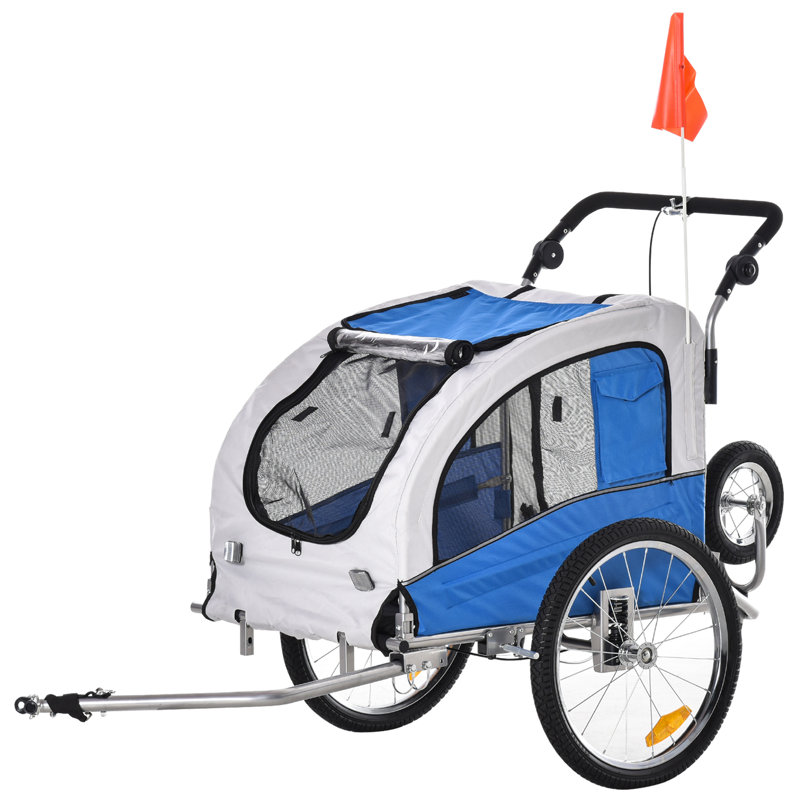 Foldable Pet Jogger Stroller, Blue