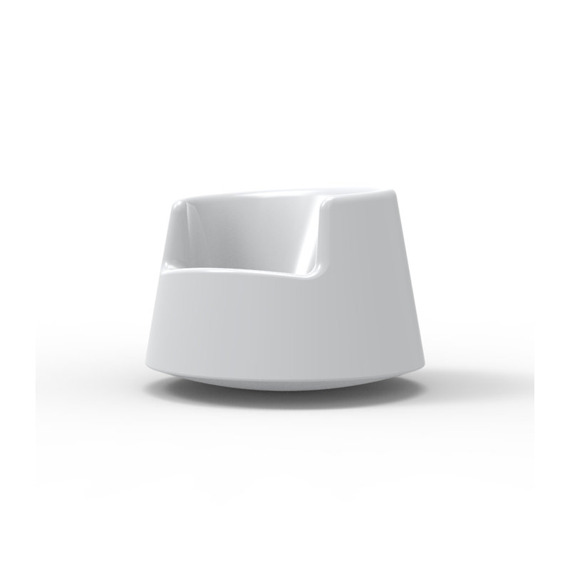 Chaise de patio roulette, Blanc