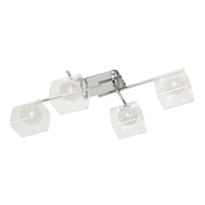 Jannette Clear Glass Full Track Lighting Kit