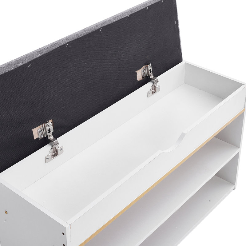 Linen Storage Bench, White