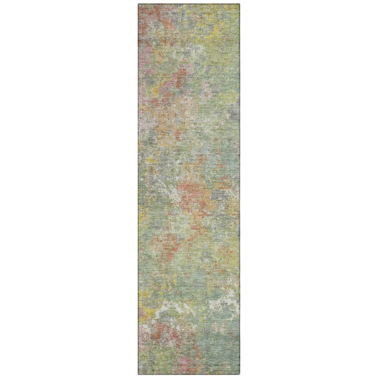 Machine Washable Indoor/Outdoor Brathwaite ACN2166 Abstract Rug