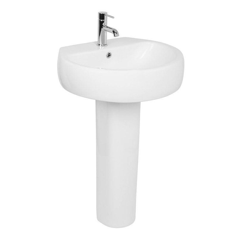 Belfry Bathroom Regenia 560mm L x 500mm W White Ceramic U-Shaped Sink
