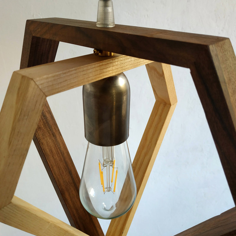 Chesson 1 - Light Oil Geometric Pendant