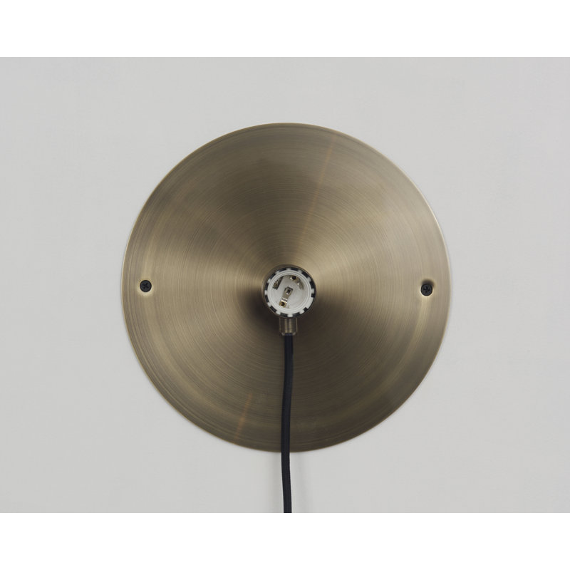 E27 Wall Light, 9.8" H x 9.8" W x 2.8" D, Bronze