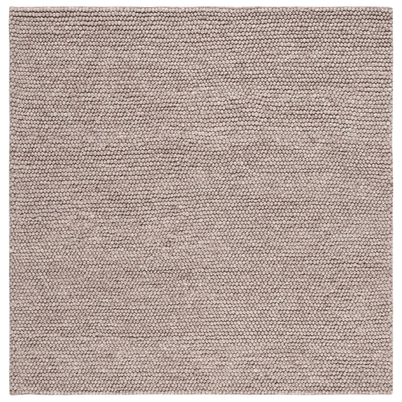 Elle Handmade Brown Rug, Square 6'