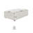 Kay Crumley Upholstered Modern Linen Fabric Ottoman-313276757