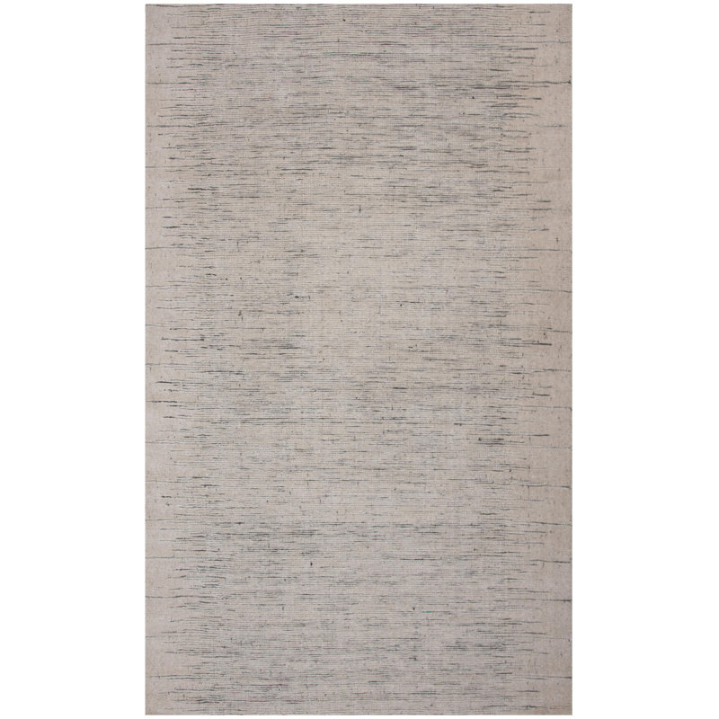Tapis 100% laine tissé à la main, Rectangle 5 pi x 7 pi 6 po