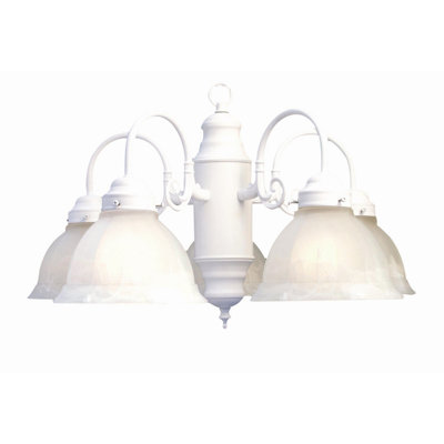Lustre classique / traditionnel à 5 lumières Haelly