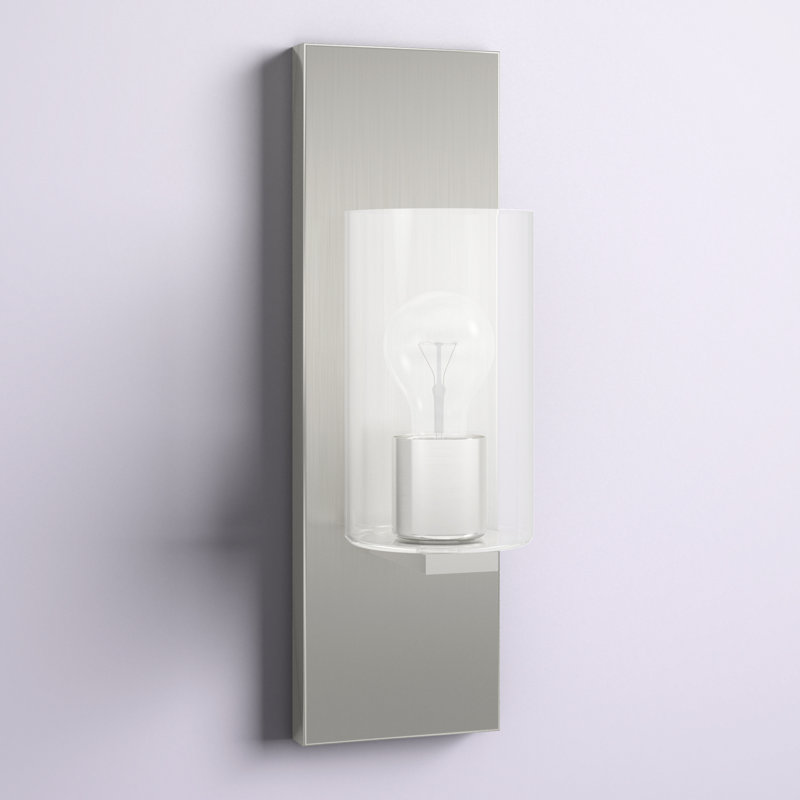 Applique murale 1 lumière Mollie, Nickel brossé