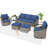 Brunilde Wicker 5 - Person Patio Conversation Set with Cushions-1597159246