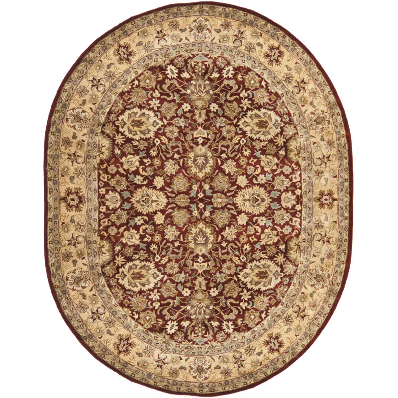 Evie New Zealand Wool Oriental Rug, Oval 7'6" x 9'6"
