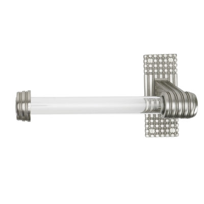 WILTON TISSUE BAR LEFT, ACRYLIC HANDLE; MATTE BLACK FINISH