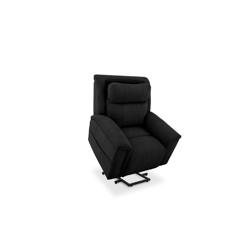 Sealy Sheldon Lift Assist Recliner with Adjustable Power Headrest, Black