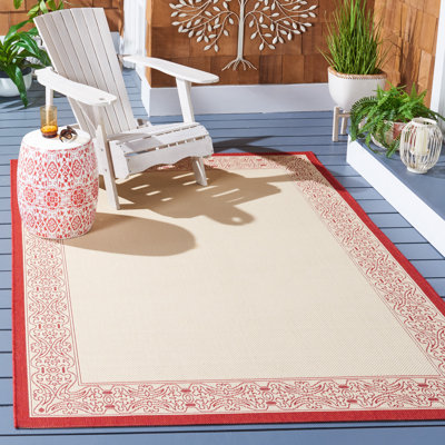 Saboun Performance Solid Color Indoor/Outdoor Area Rug