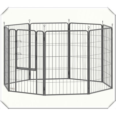Metal Pet Exercise Pen Fence for Medium Large Dogs