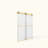 Frameless Double Sliding Shower Door,5/16" (8Mm) Thick SGCC Tempered Clear Glass,Double Side Easy Clean Coat-120558898