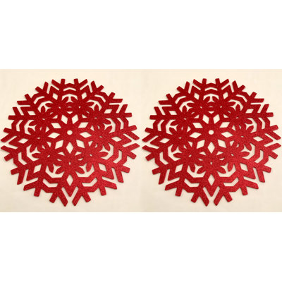 SNOWFLAKE glitter Siobhan Placemats