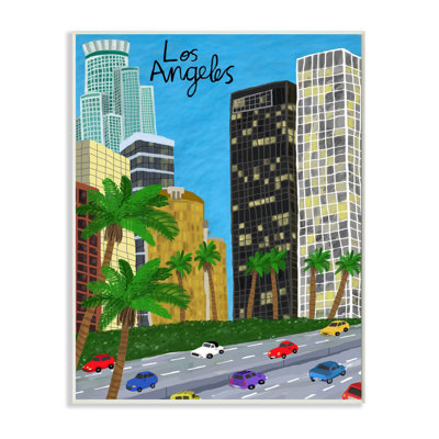 Los Angeles, Californie, architecture vibrante par Carla Daly - impression d'art graphique