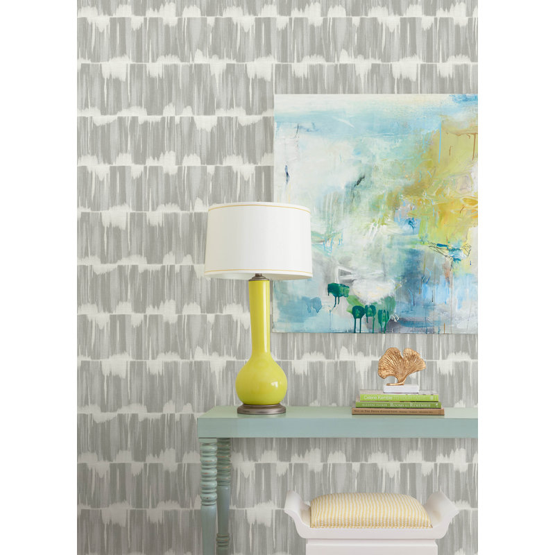 Serendipity Sterling Shibori Wallpaper, Gray
